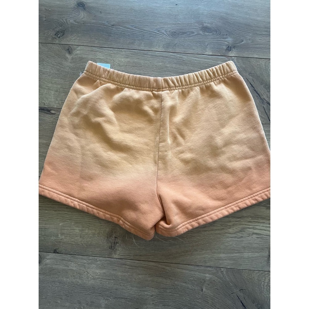 Aritzia Tna Cozy Fleece Shorts Size Small Ombré Orange - Picture 7 of 7